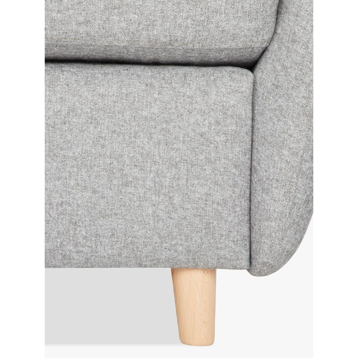 House by John Lewis Arlo LHF Chaise with Storage Sofa Bed, Light Leg – image 5