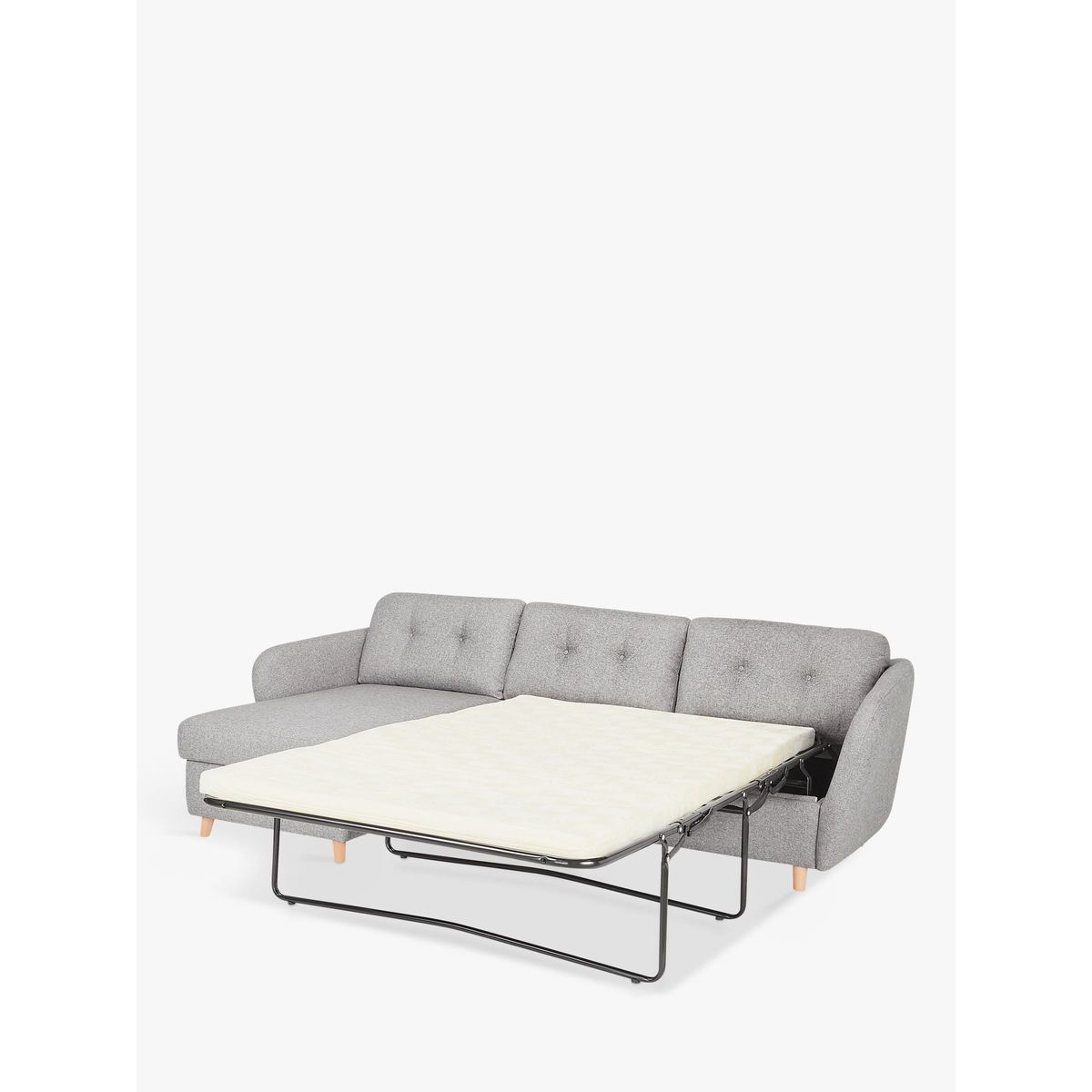 House by John Lewis Arlo LHF Chaise with Storage Sofa Bed, Light Leg – image 2