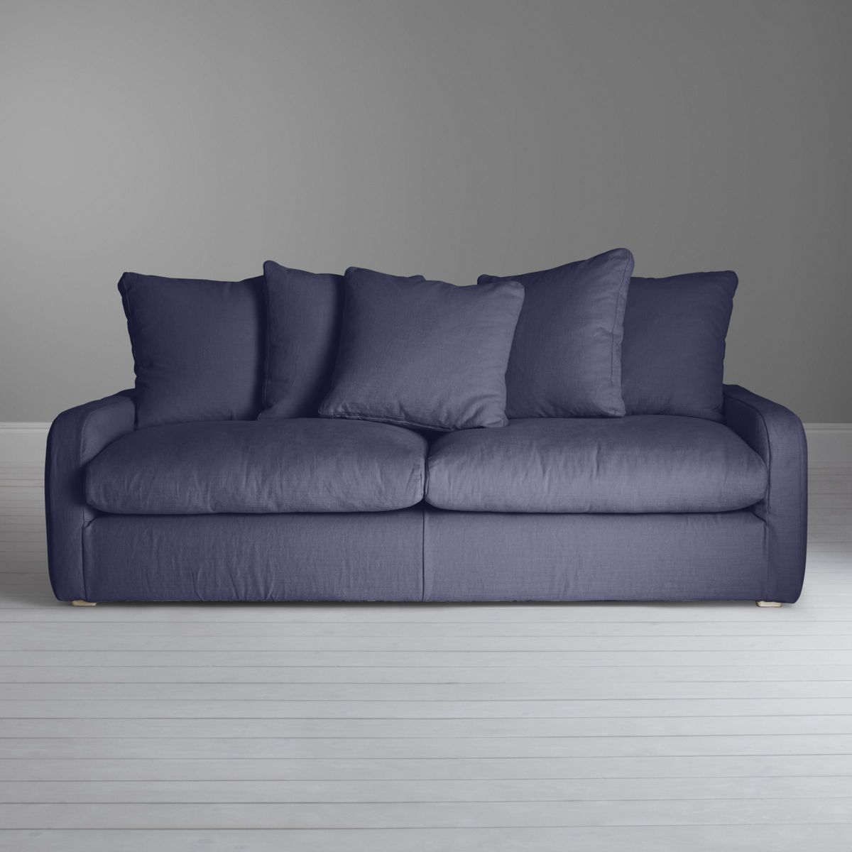 Floppy Jo Large 3 Seater Sofa by Loaf at John Lewis in Brushed Cotton Navy Blue – image 4