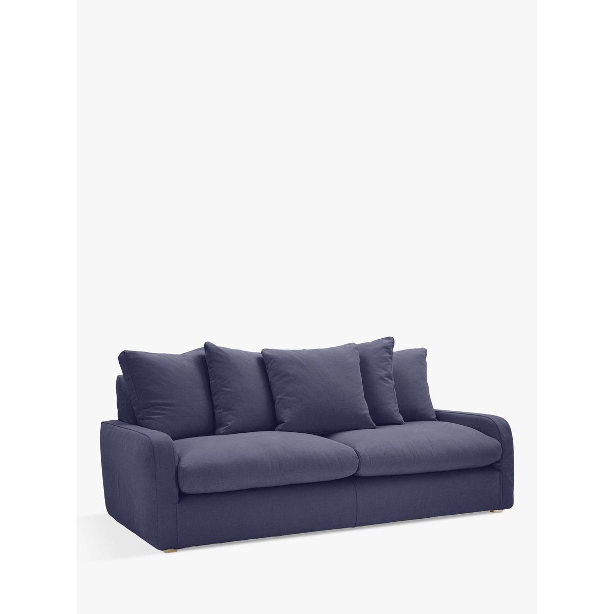 Floppy Jo Large 3 Seater Sofa by Loaf at John Lewis in Brushed Cotton Navy Blue – image 1