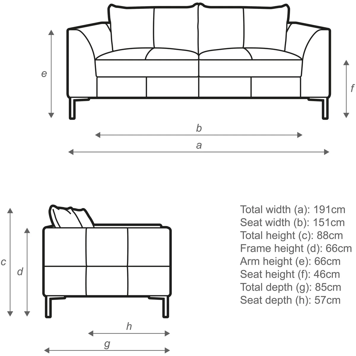 John Lewis & Partners Belgrave Large 3 Seater Leather Sofa, Dark Leg – image 3