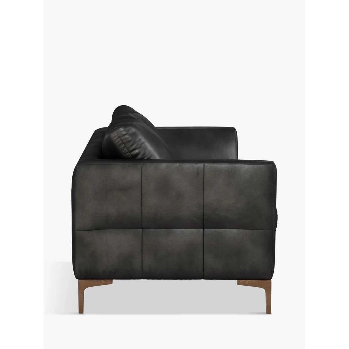 John Lewis & Partners Belgrave Large 3 Seater Leather Sofa, Dark Leg – image 4