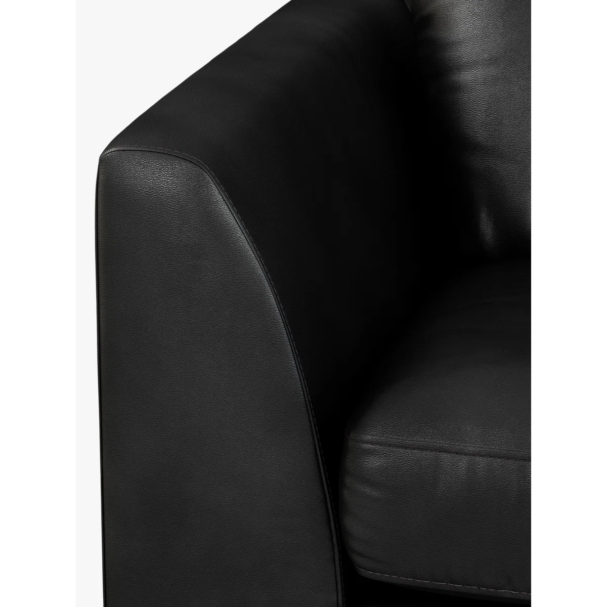 John Lewis & Partners Belgrave Large 3 Seater Leather Sofa, Dark Leg – image 7
