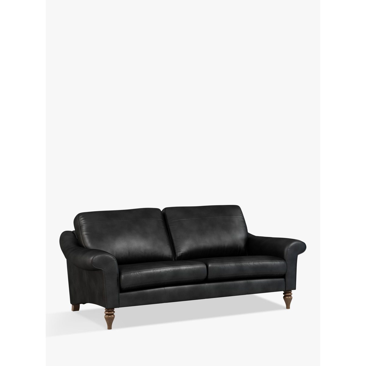 John Lewis & Partners Camber Large 3 Seater Leather Sofa, Dark Leg – image 1