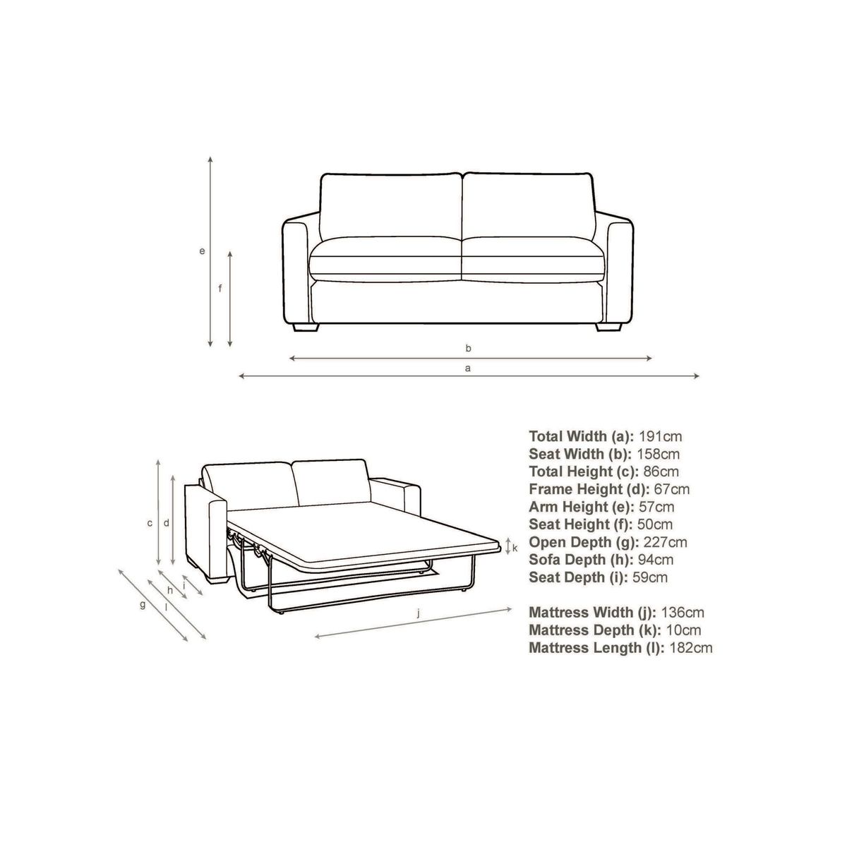 House by John Lewis Oliver Sofa Bed – image 4
