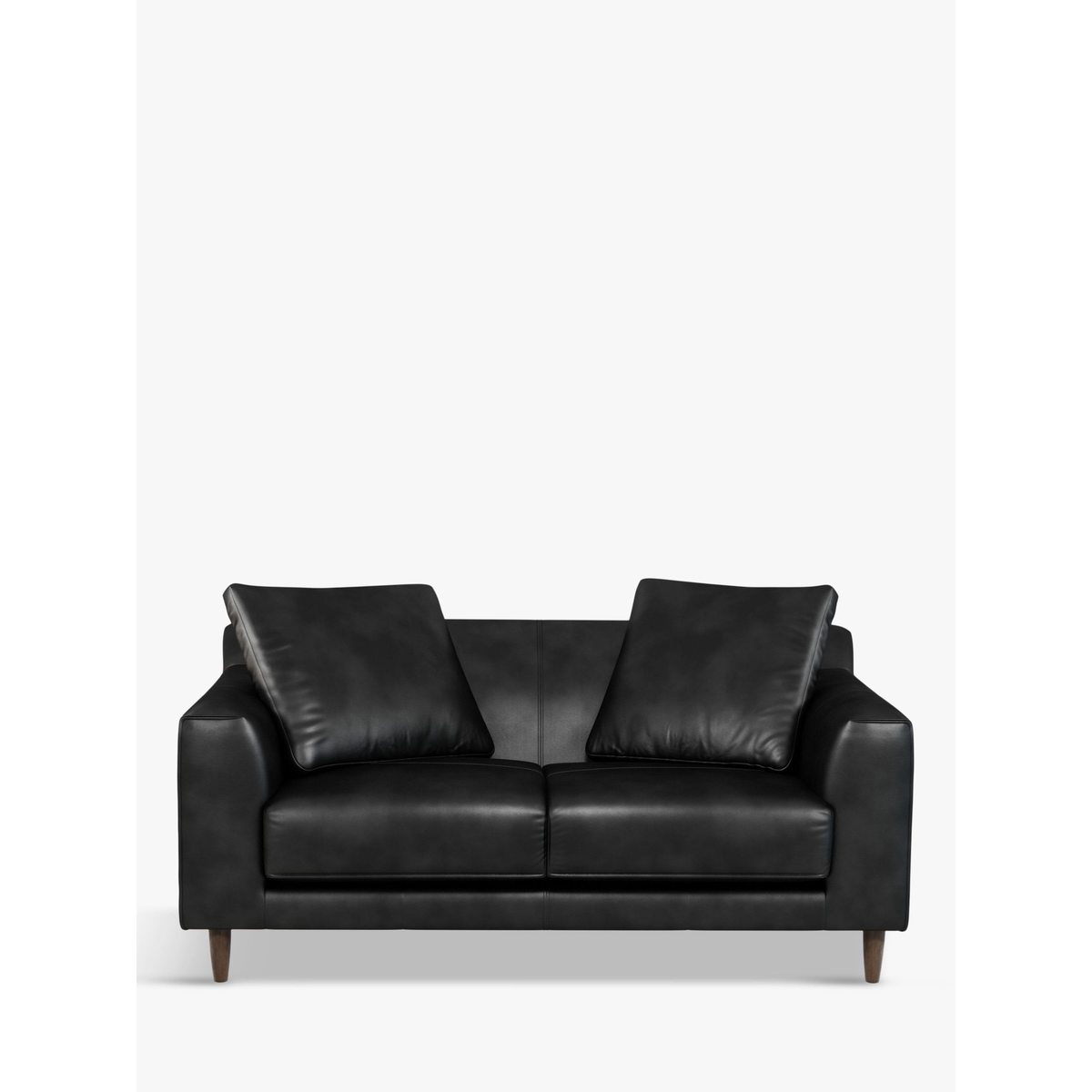 John Lewis & Partners Billow Medium 2 Seater Leather Sofa, Dark Leg – image 2