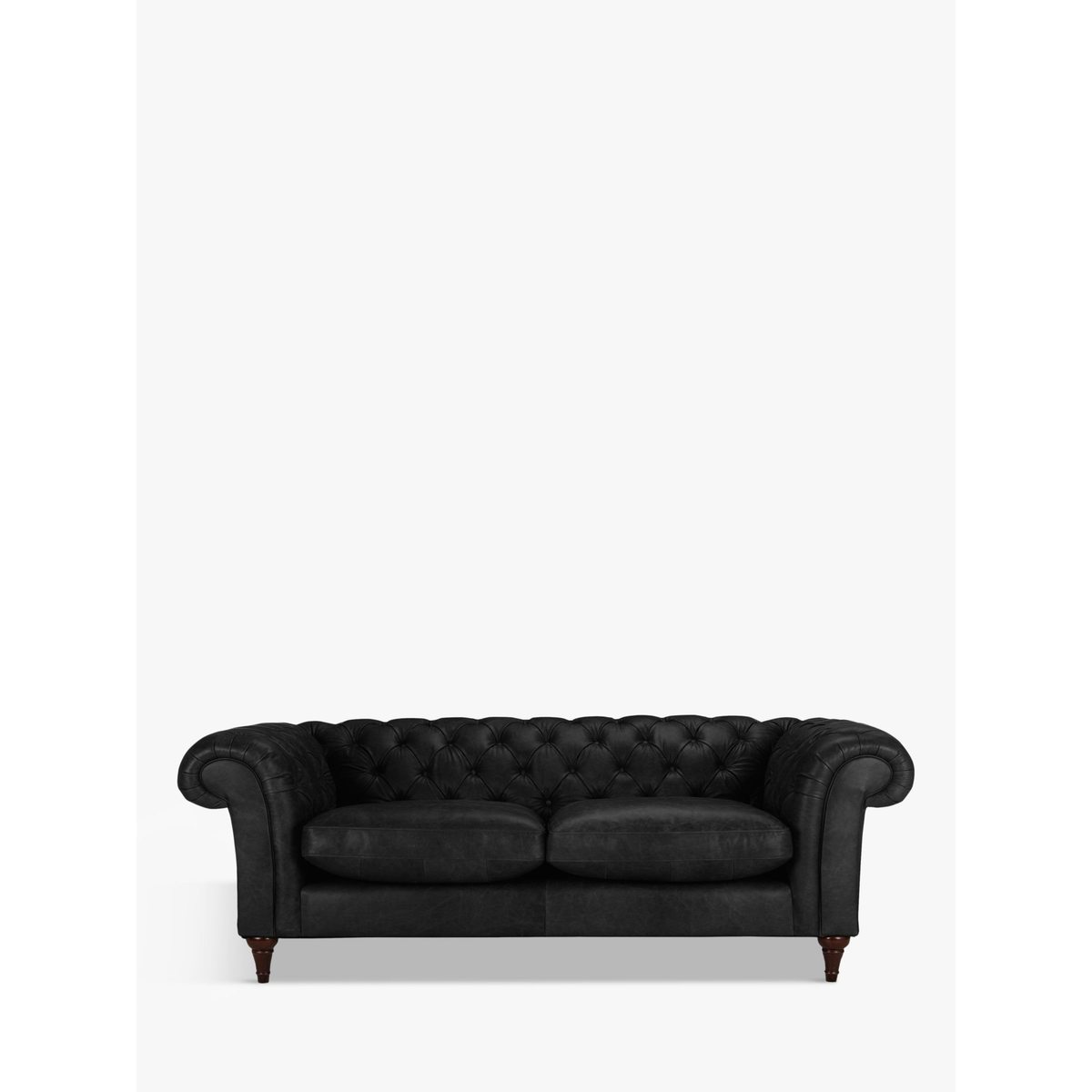 John Lewis & Partners Cromwell Chesterfield Leather Grand 4 Seater Sofa, Dark Leg – image 2
