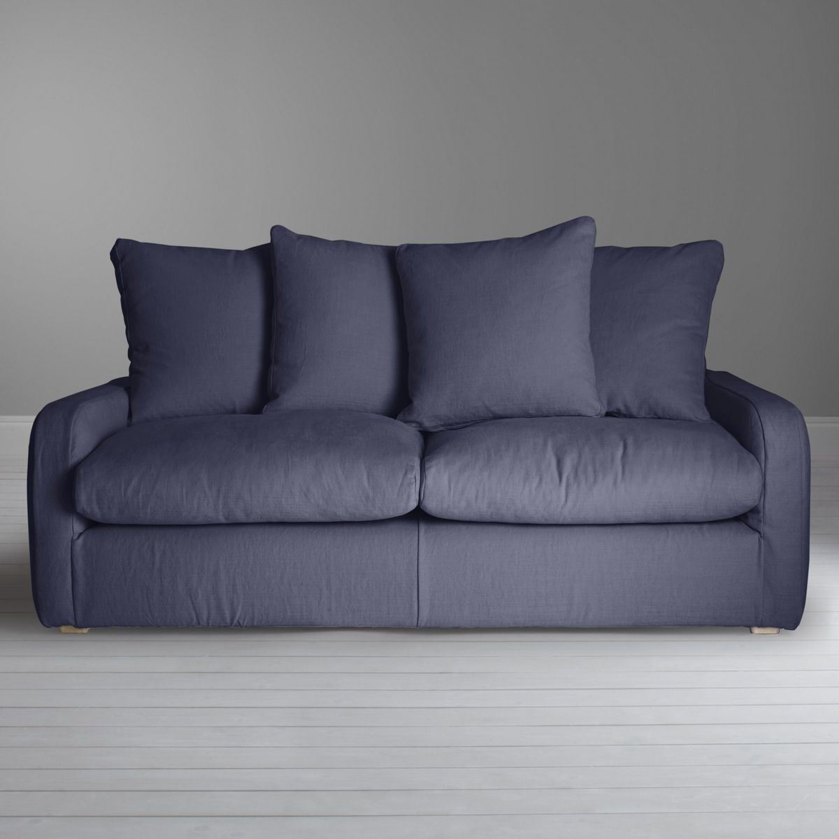 Floppy Jo Medium 2 Seater Sofa by Loaf at John Lewis in Brushed Cotton Navy Blue – image 4