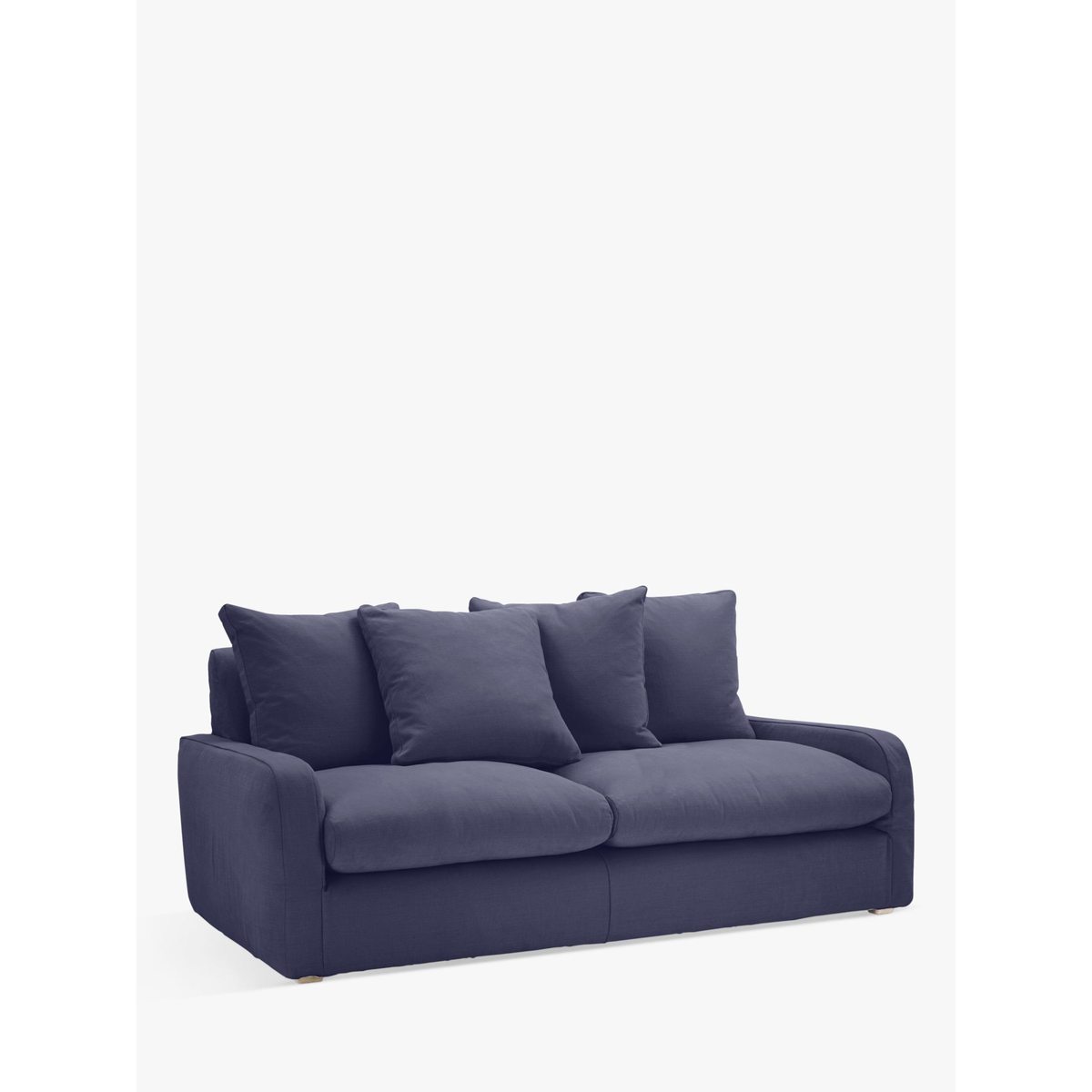 Floppy Jo Medium 2 Seater Sofa by Loaf at John Lewis in Brushed Cotton Navy Blue – image 1