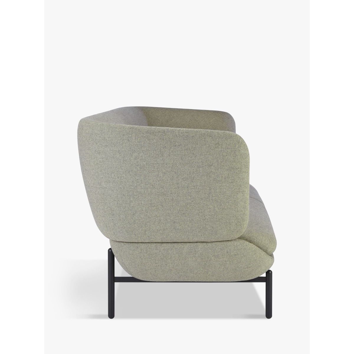 Doshi Levien for John Lewis Open Home Pondok Large 3 Seater Sofa, Black Leg – image 3