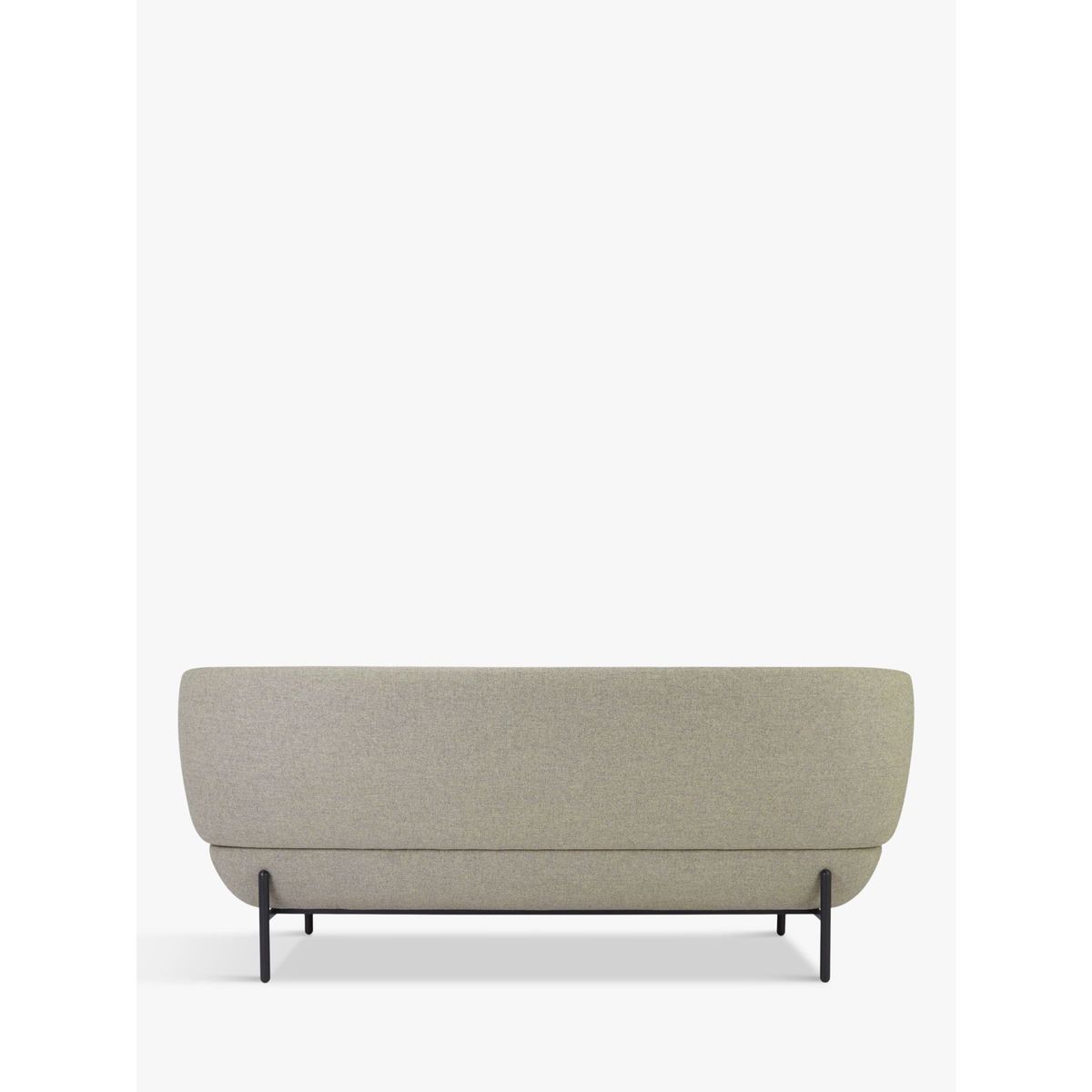 Doshi Levien for John Lewis Open Home Pondok Large 3 Seater Sofa, Black Leg – image 4