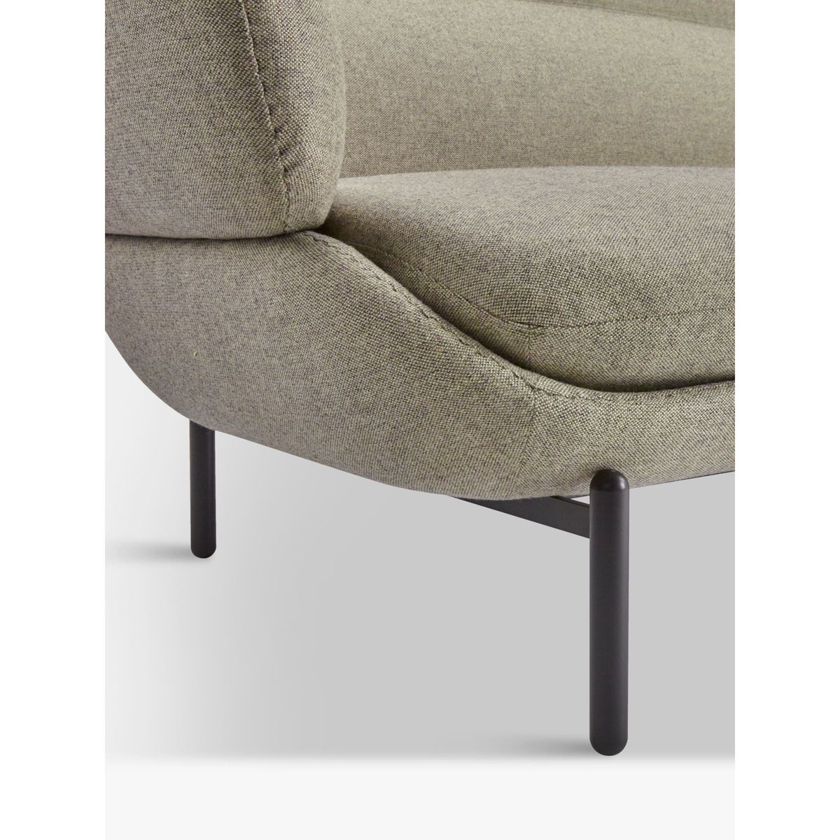 Doshi Levien for John Lewis Open Home Pondok Large 3 Seater Sofa, Black Leg – image 6