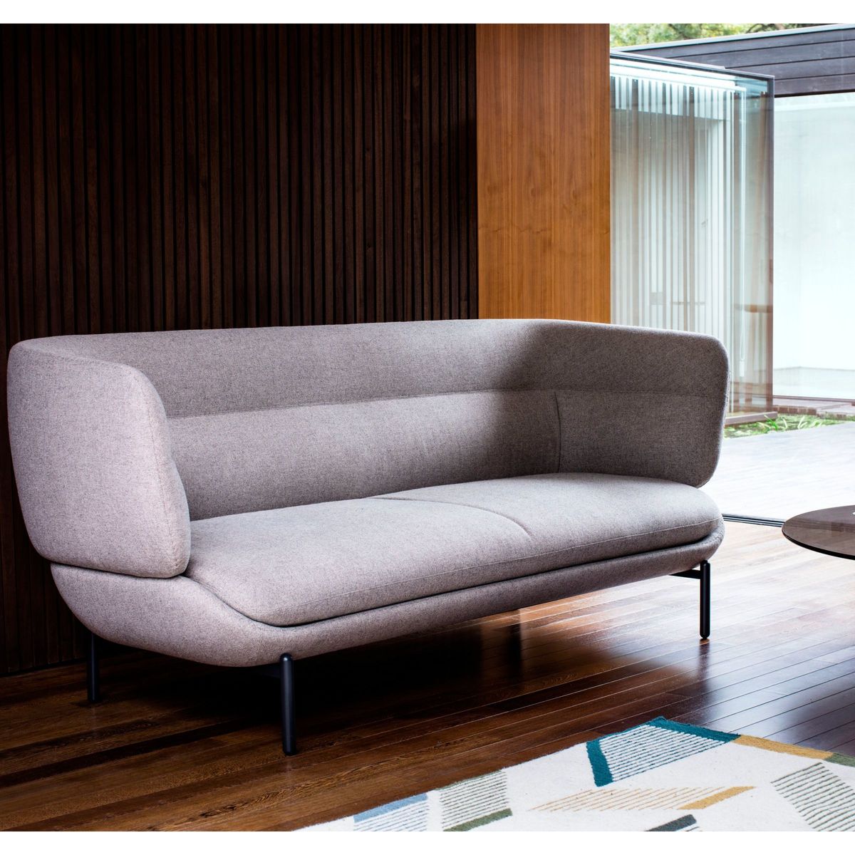 Doshi Levien for John Lewis Open Home Pondok Large 3 Seater Sofa, Black Leg – image 7