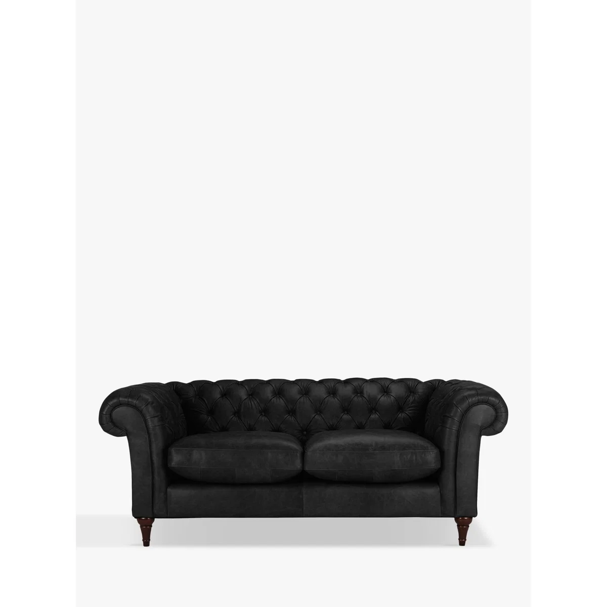 John Lewis & Partners Cromwell Chesterfield Leather Large 3 Seater Sofa, Dark Leg – image 2