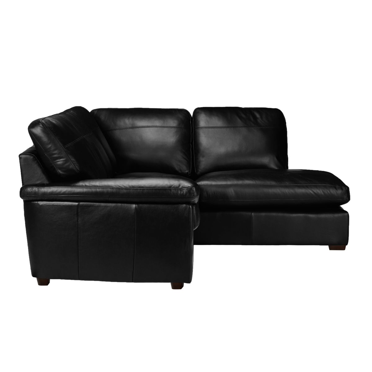 John Lewis & Partners Camden Leather RHF Chaise Corner End Sofa, Dark Leg – image 5