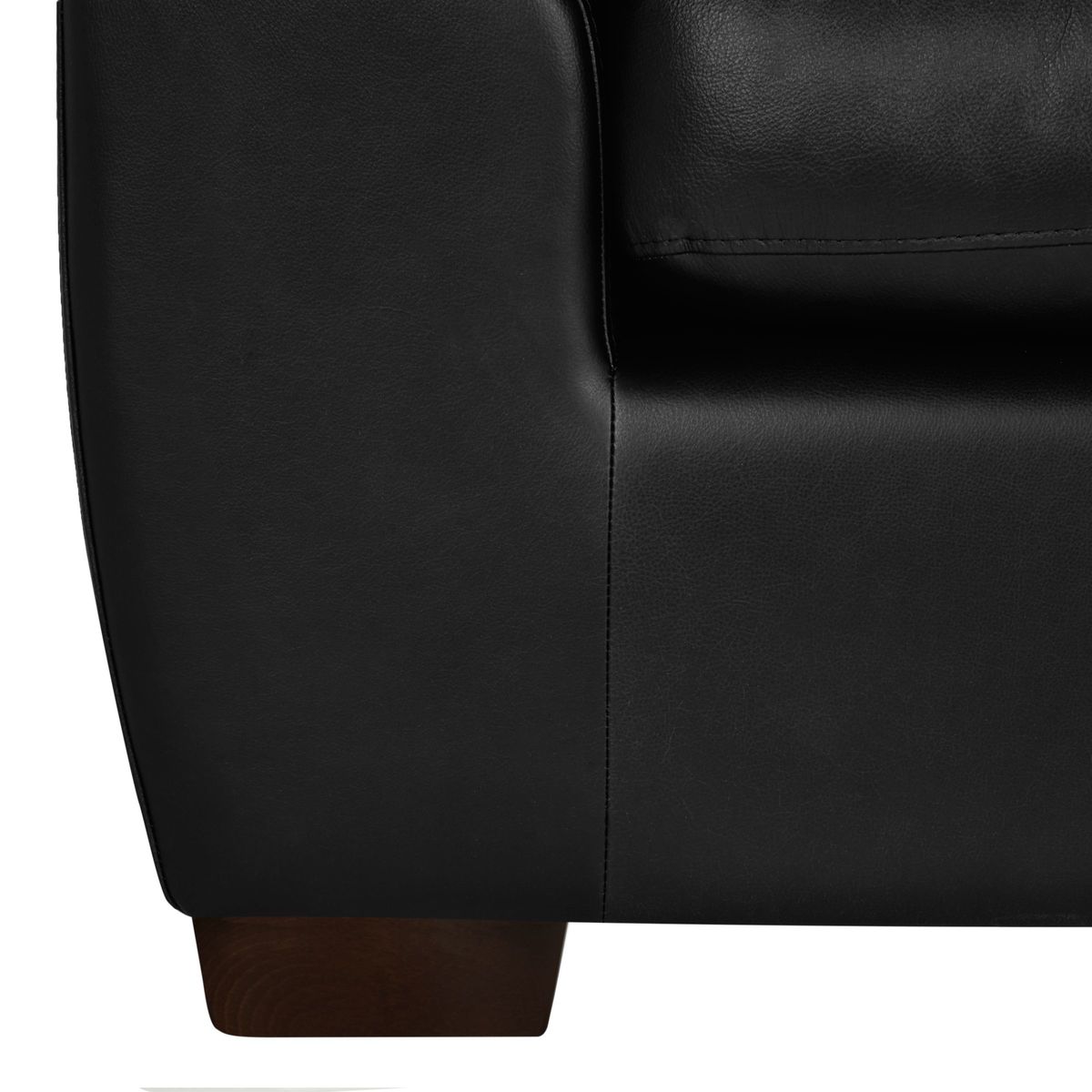 John Lewis & Partners Camden Leather RHF Chaise Corner End Sofa, Dark Leg – image 8