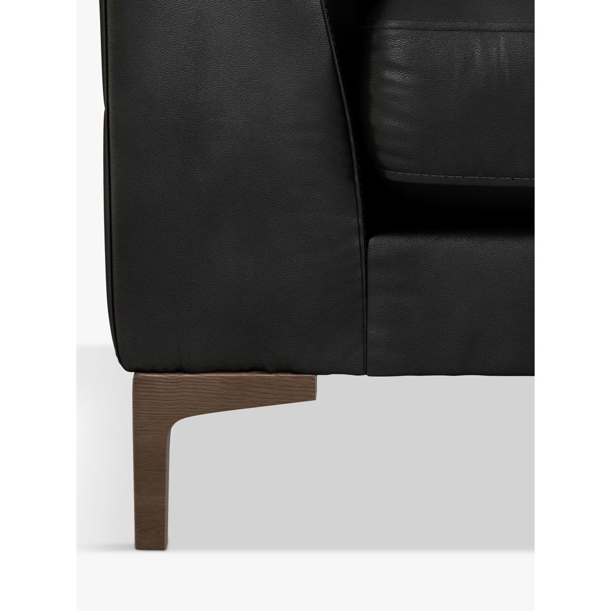 John Lewis & Partners Belgrave LHF Chaise End Leather Sofa, Dark Leg – image 6