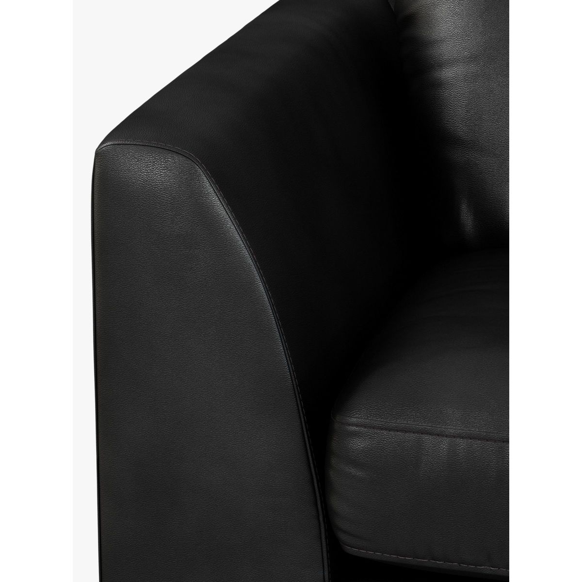 John Lewis & Partners Belgrave LHF Chaise End Leather Sofa, Dark Leg – image 7