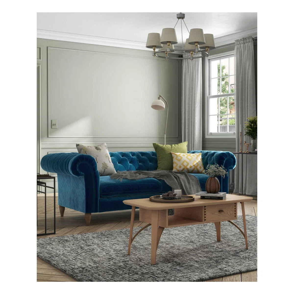 John Lewis & Partners Cromwell Chesterfield Grand 4 Seater Sofa – image 4
