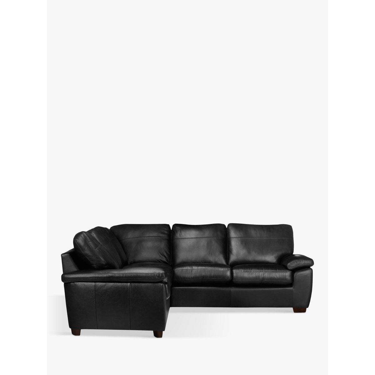 John Lewis & Partners Camden Leather Corner Sofa, Dark Leg – image 3