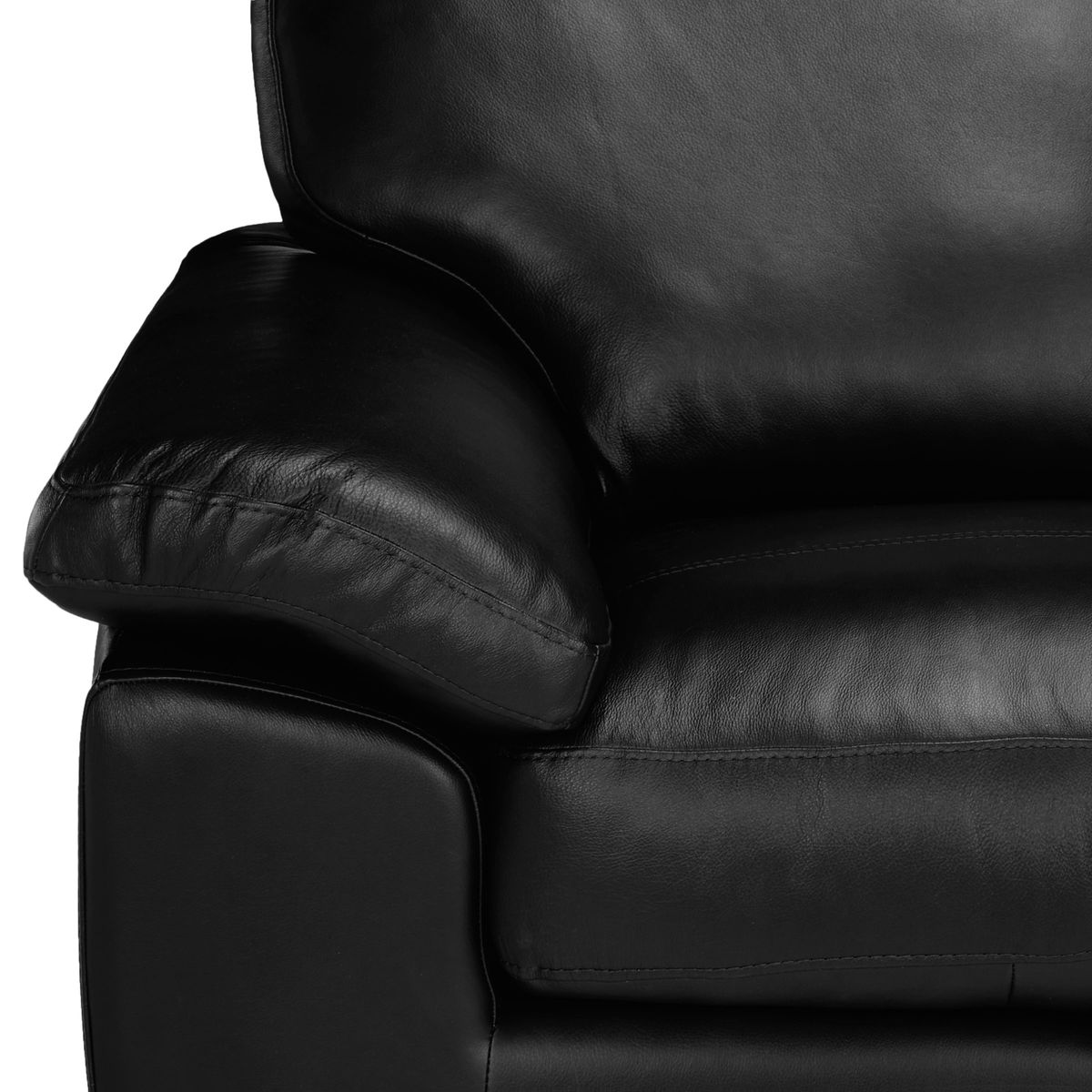 John Lewis & Partners Camden Leather Corner Sofa, Dark Leg – image 7