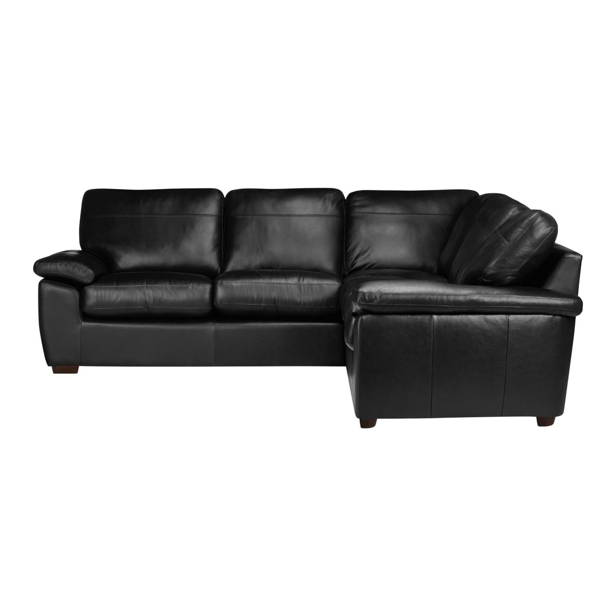 John Lewis & Partners Camden Leather Corner Sofa, Dark Leg – image 2