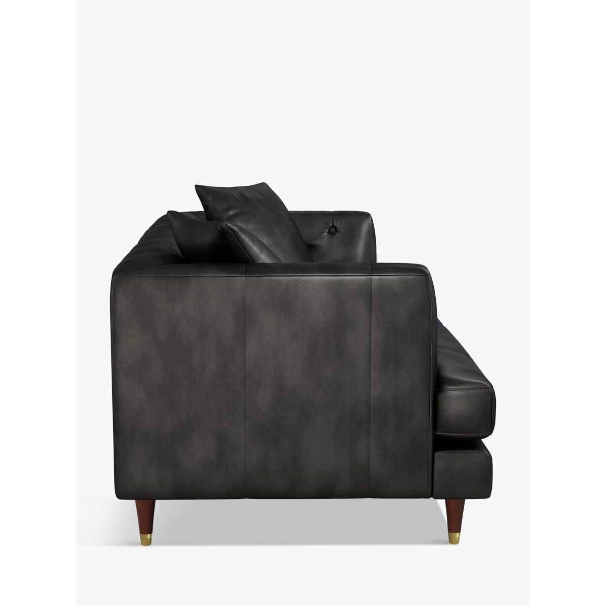 John Lewis & Partners Chester Large 3 Seater Leather Sofa, Dark Leg – image 4