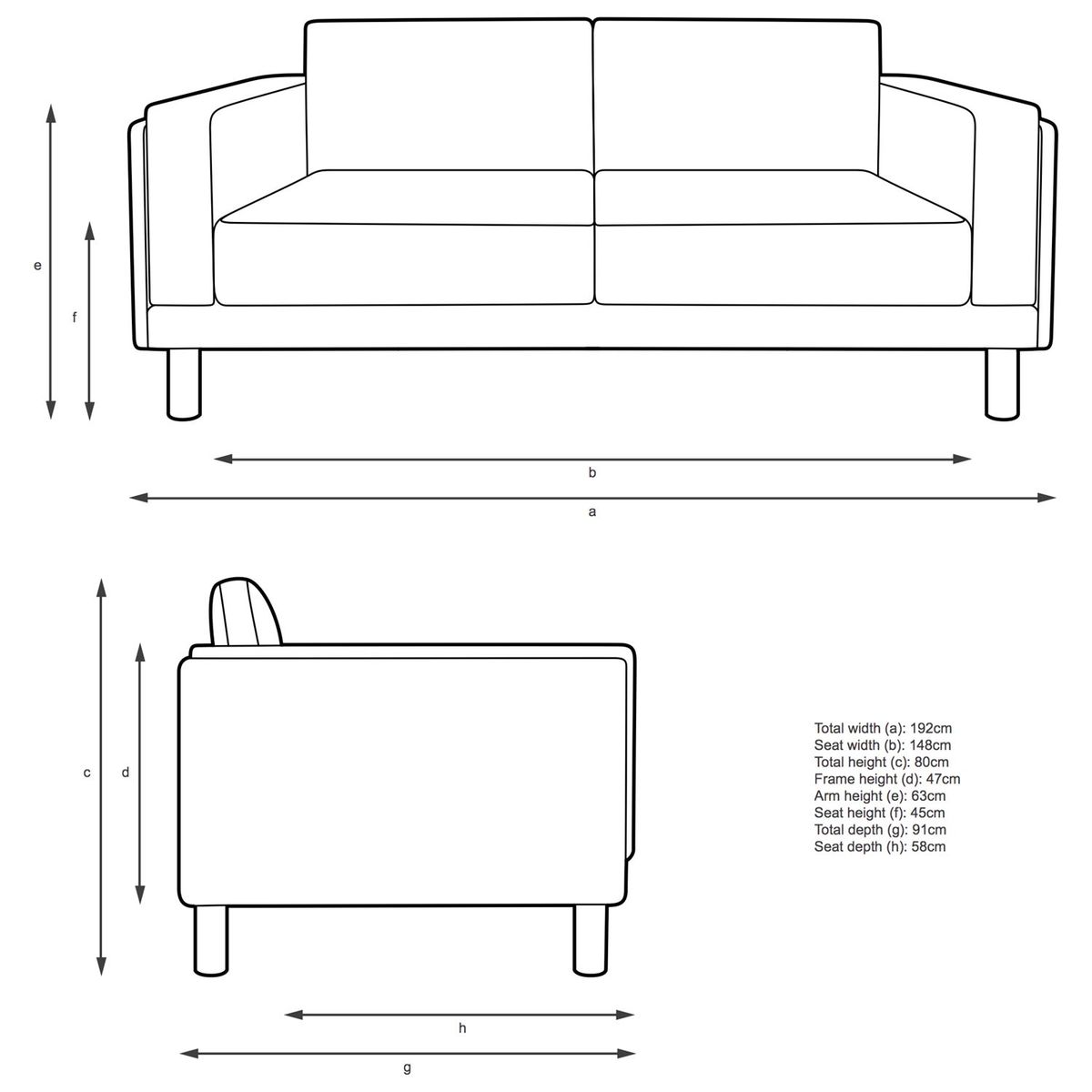 Design Project by John Lewis No.002 Large 3 Seater Sofa – image 4