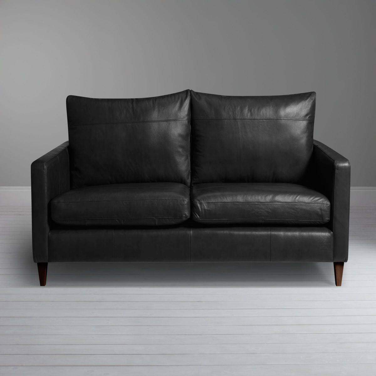 John Lewis & Partners Bailey Leather Small 2 Seater Sofa, Dark Leg – image 4