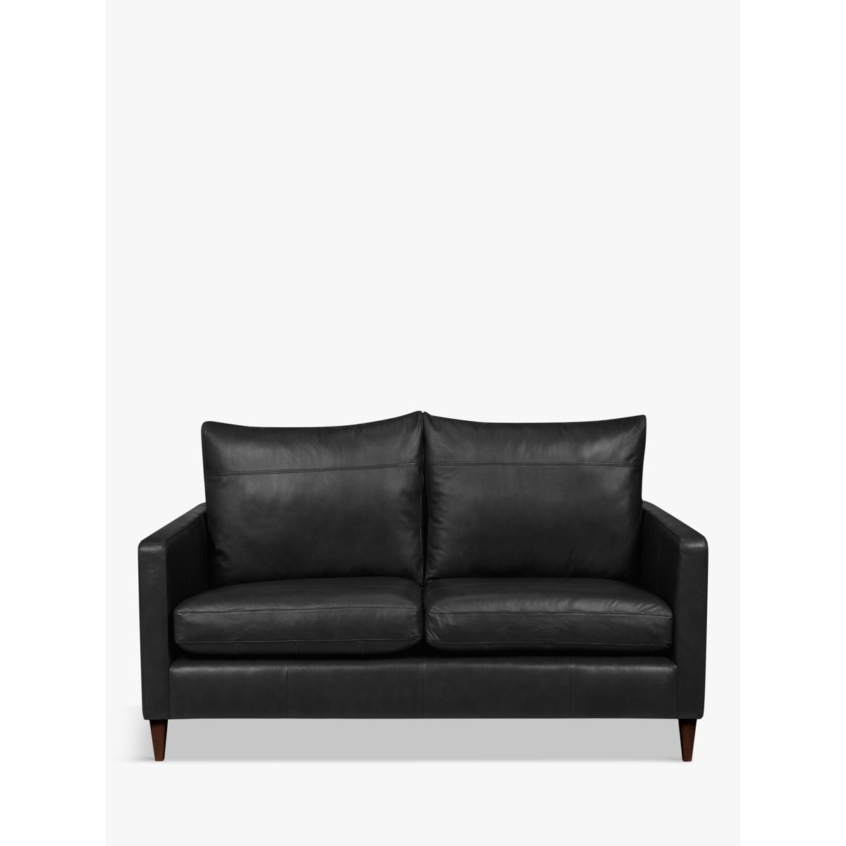 John Lewis & Partners Bailey Leather Small 2 Seater Sofa, Dark Leg – image 1