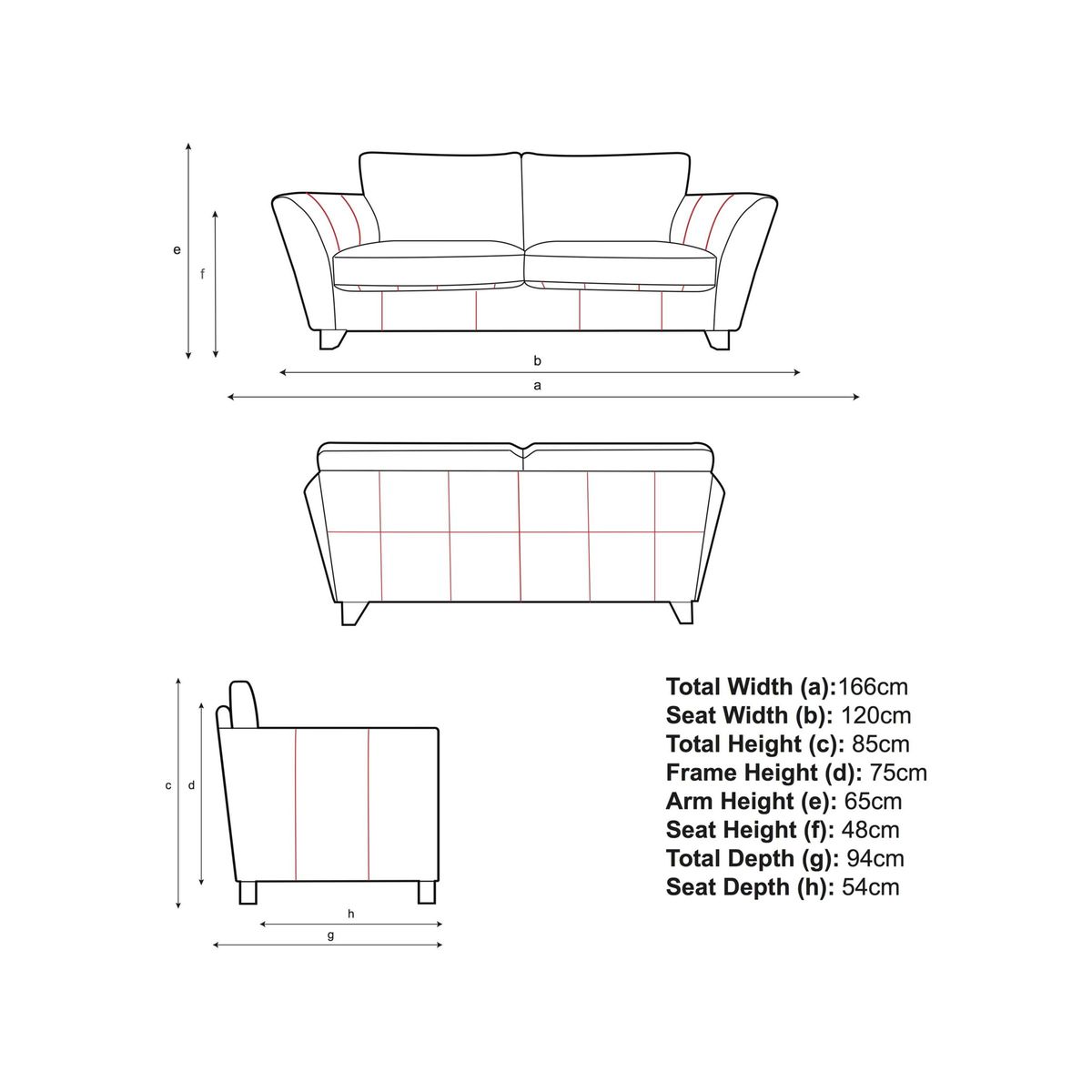 John Lewis & Partners Oslo Leather Small 2 Seater Sofa, Dark Leg – image 3