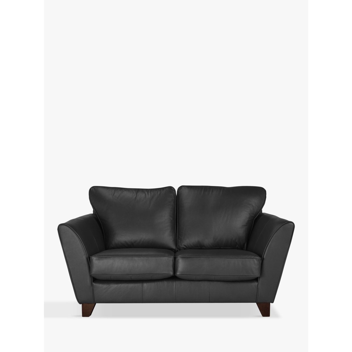 John Lewis & Partners Oslo Leather Small 2 Seater Sofa, Dark Leg – image 1