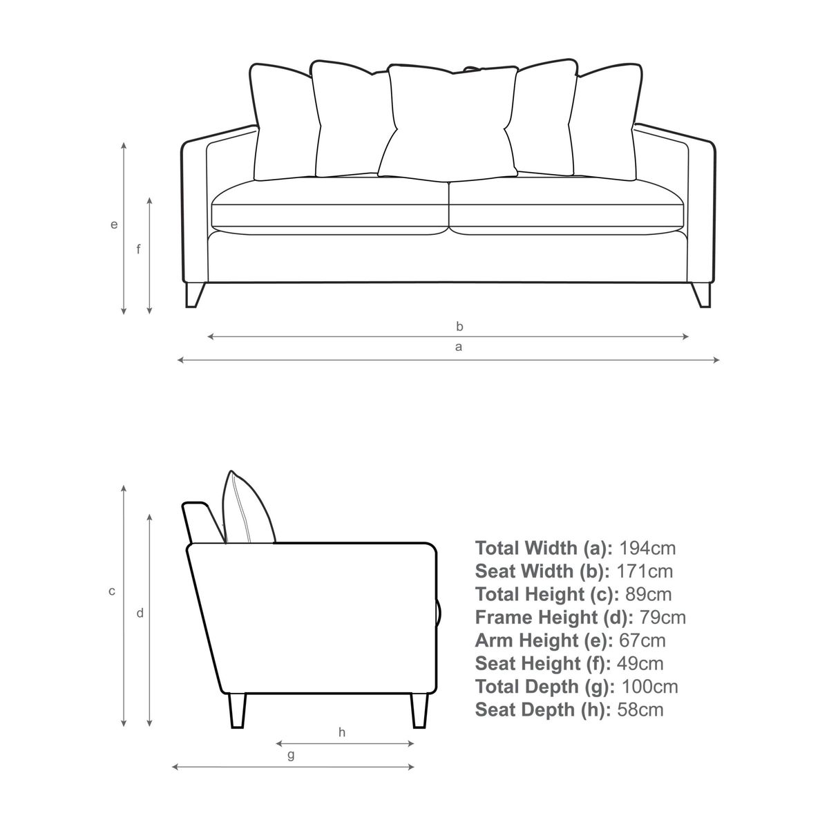 John Lewis & Partners Bailey Scatter Back Large 3 Seater Sofa – image 4