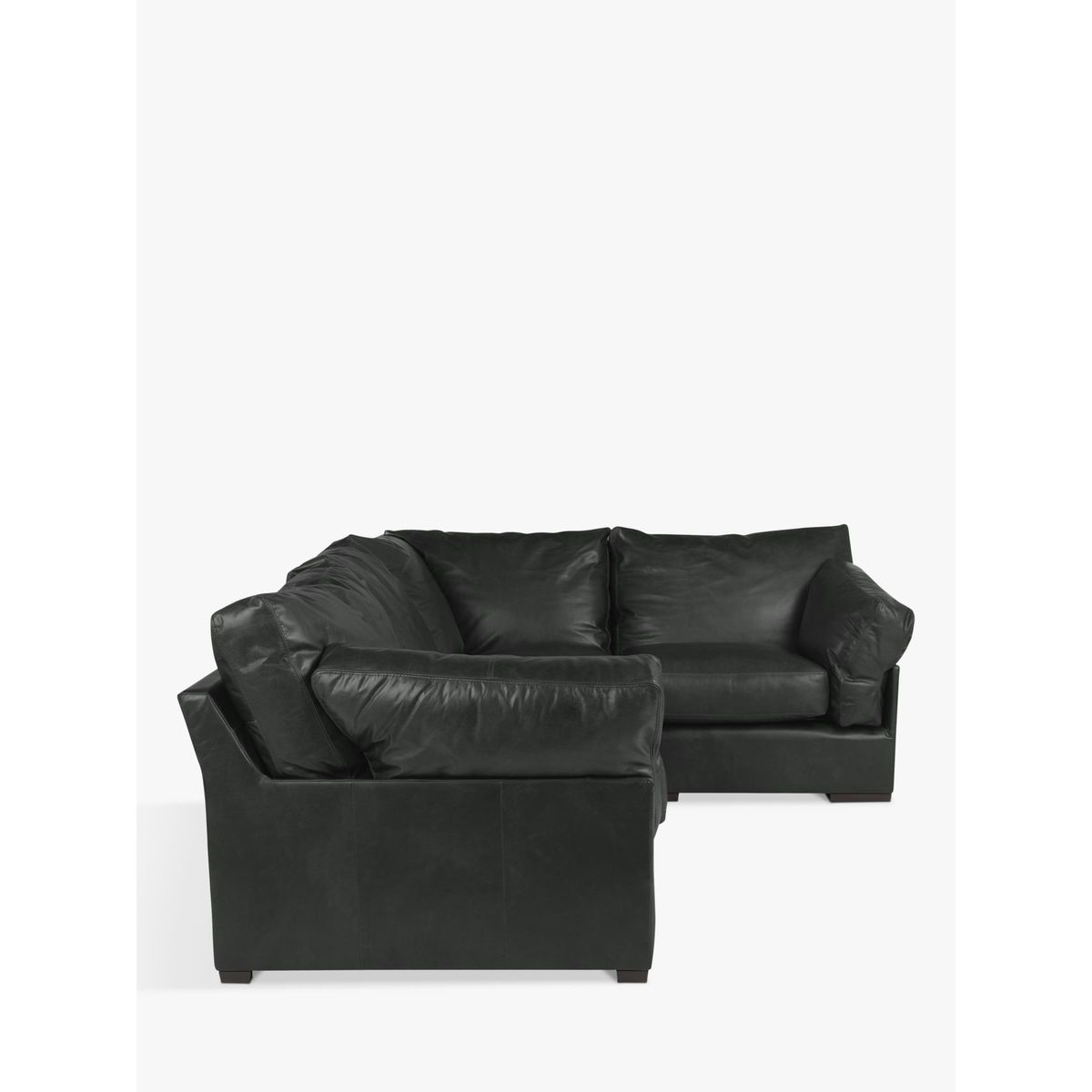 John Lewis & Partners Java RHF Leather Corner Sofa, Dark Leg – image 3