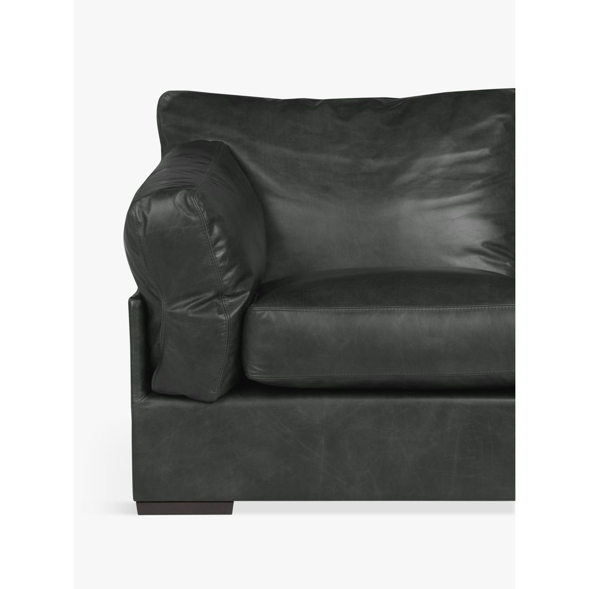 John Lewis & Partners Java RHF Leather Corner Sofa, Dark Leg – image 5