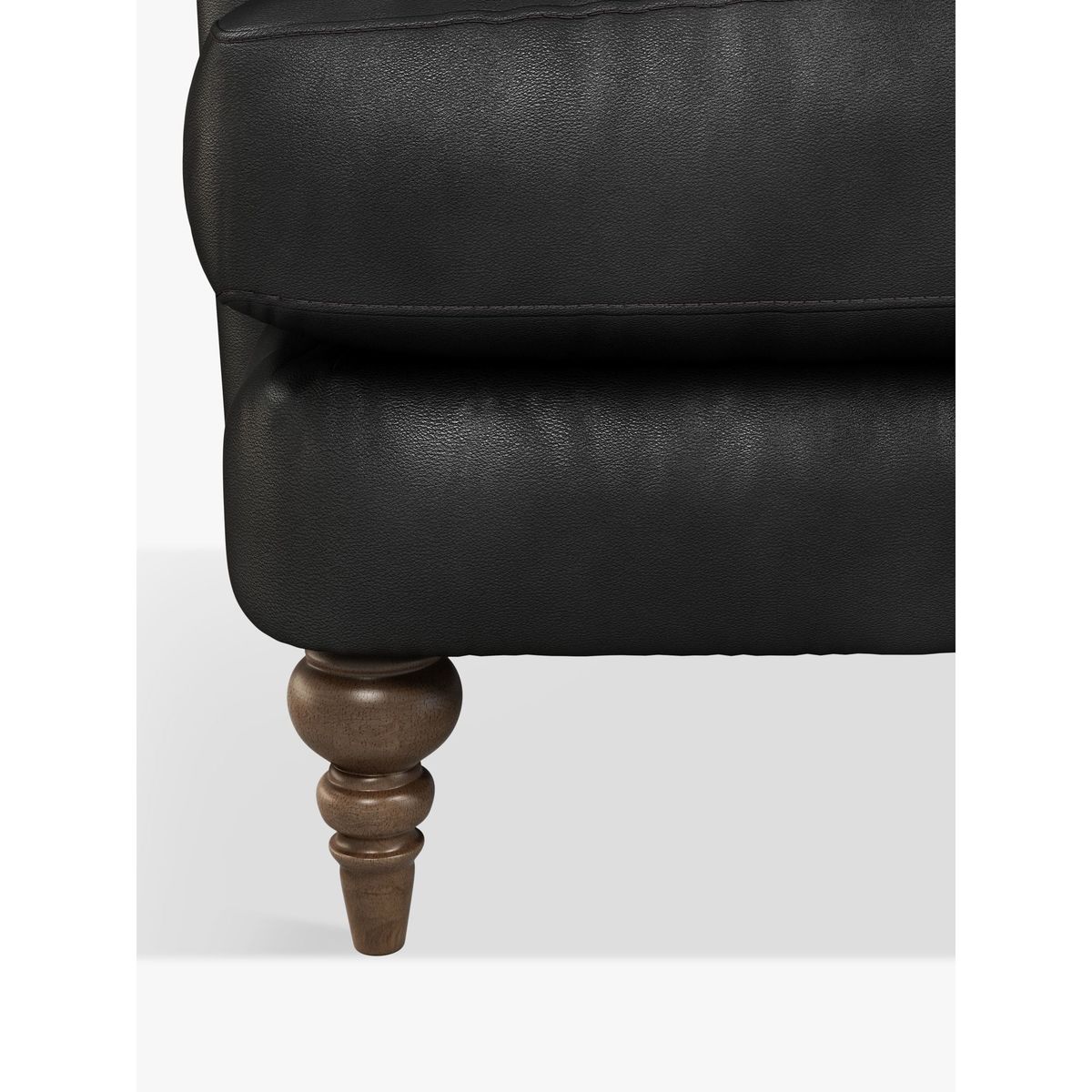 John Lewis & Partners Otley Large 3 Seater Leather Sofa, Dark Leg – image 6