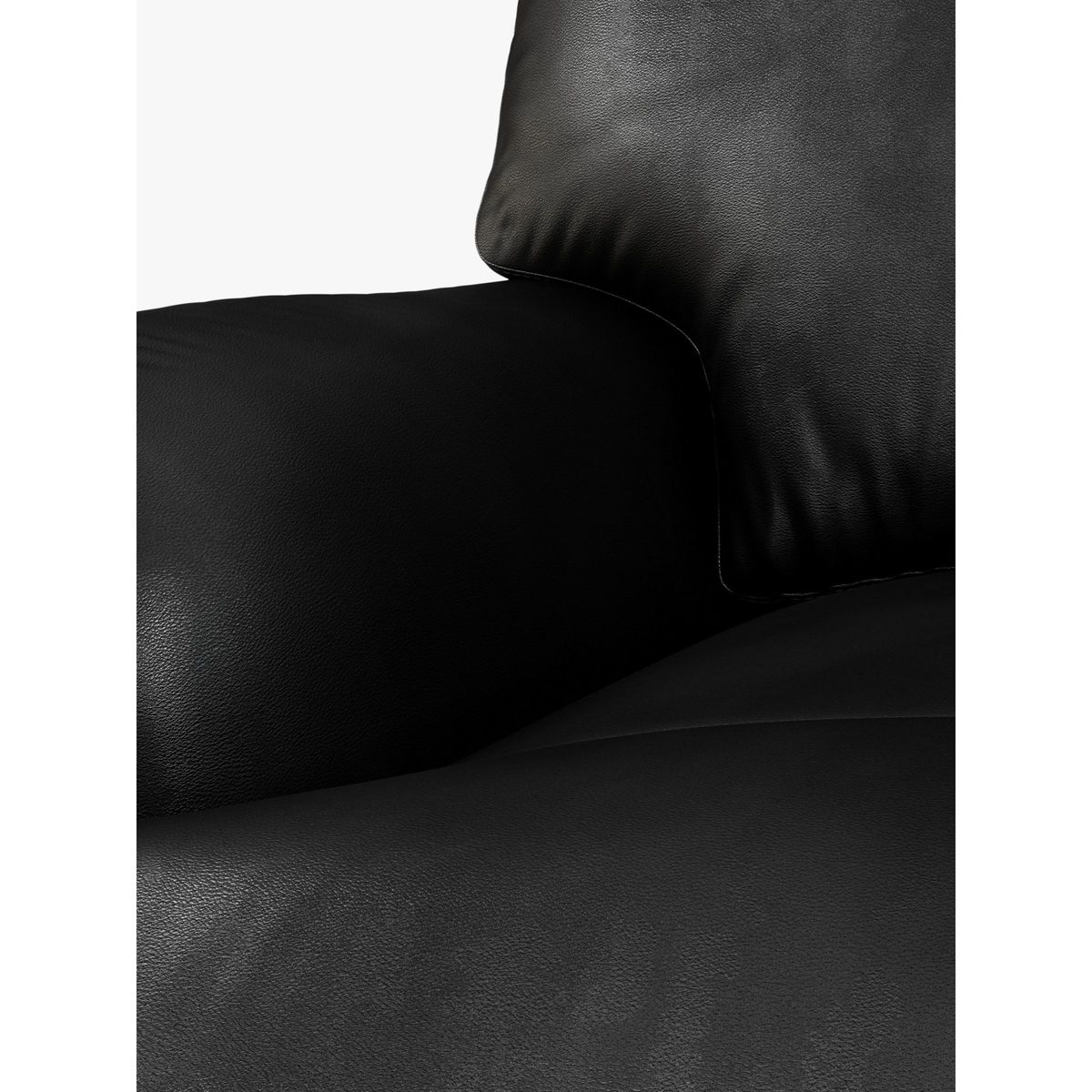 John Lewis & Partners Otley Large 3 Seater Leather Sofa, Dark Leg – image 7