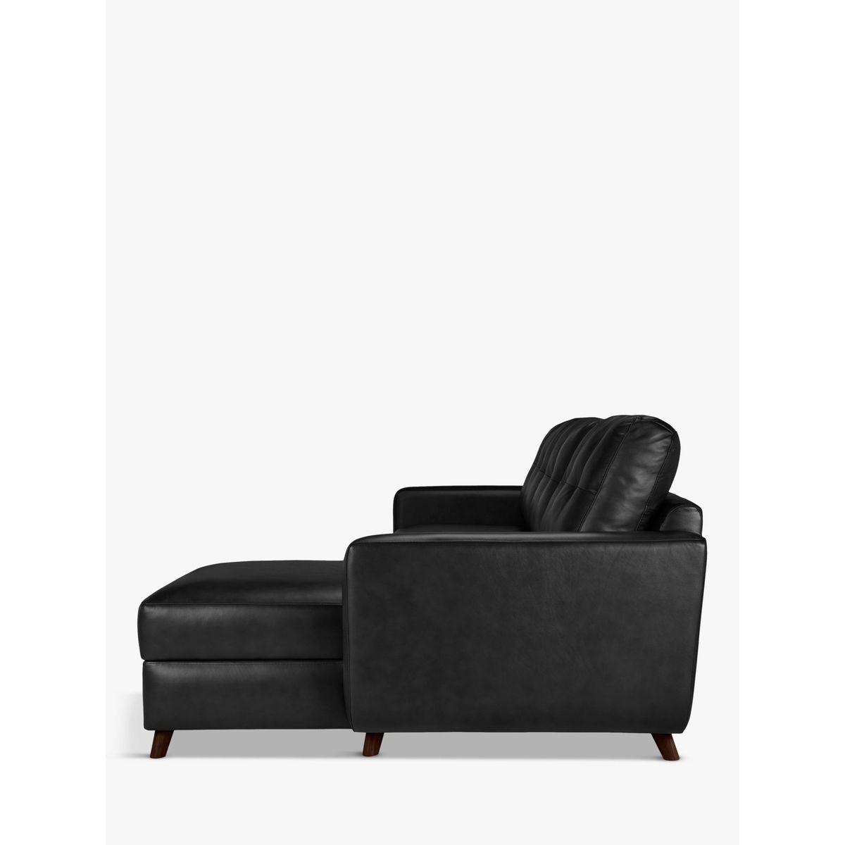 John Lewis & Partners Barbican Leather RHF Chaise End Sofa, Dark Leg – image 4