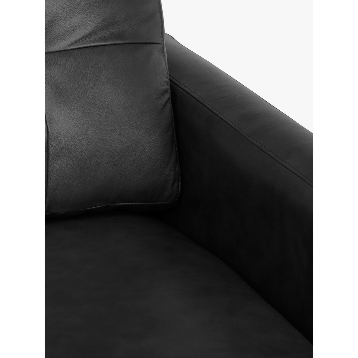 John Lewis & Partners Barbican Leather RHF Chaise End Sofa, Dark Leg – image 6