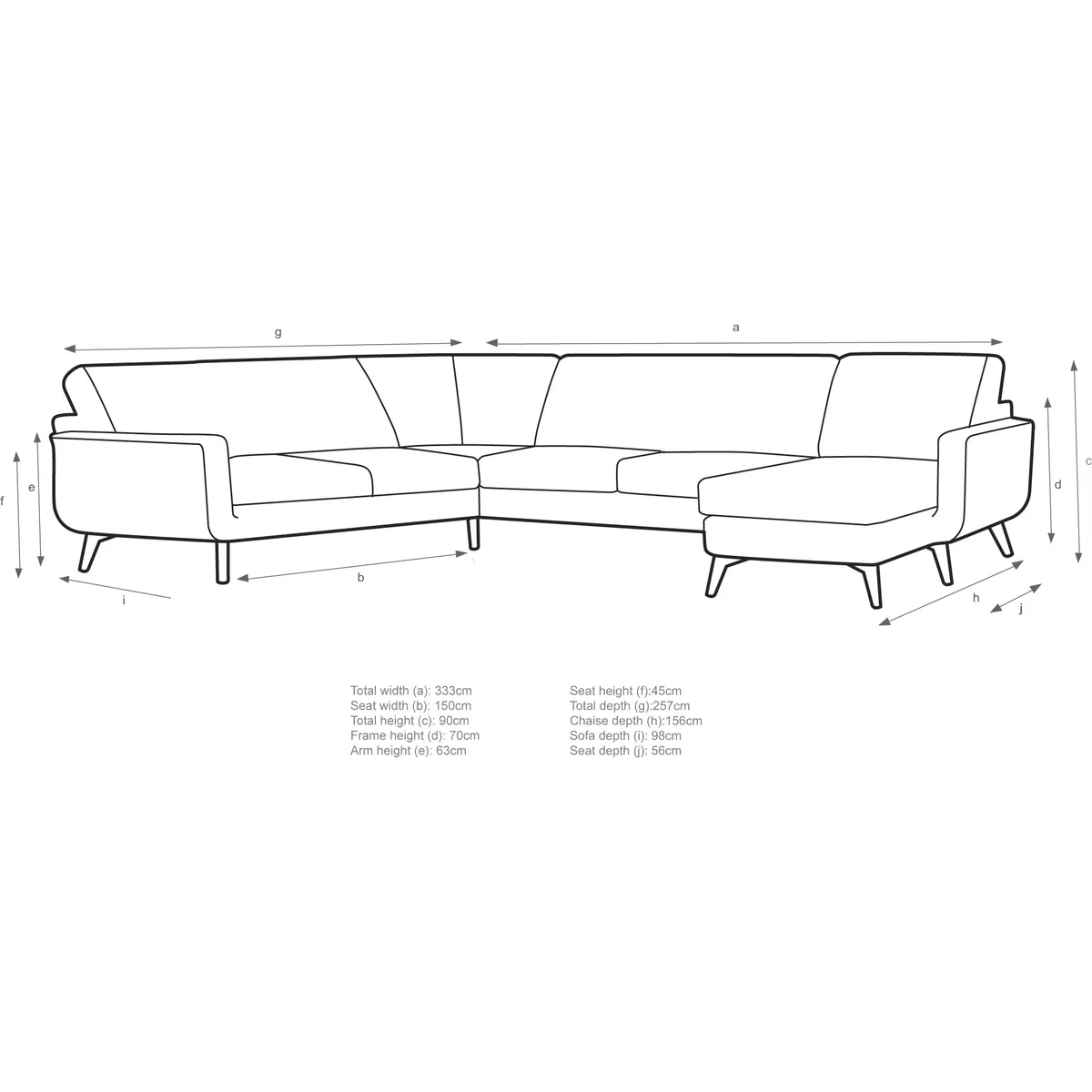 John Lewis & Partners Barbican Grand Corner End Sofa with RHF Chaise Unit – image 3