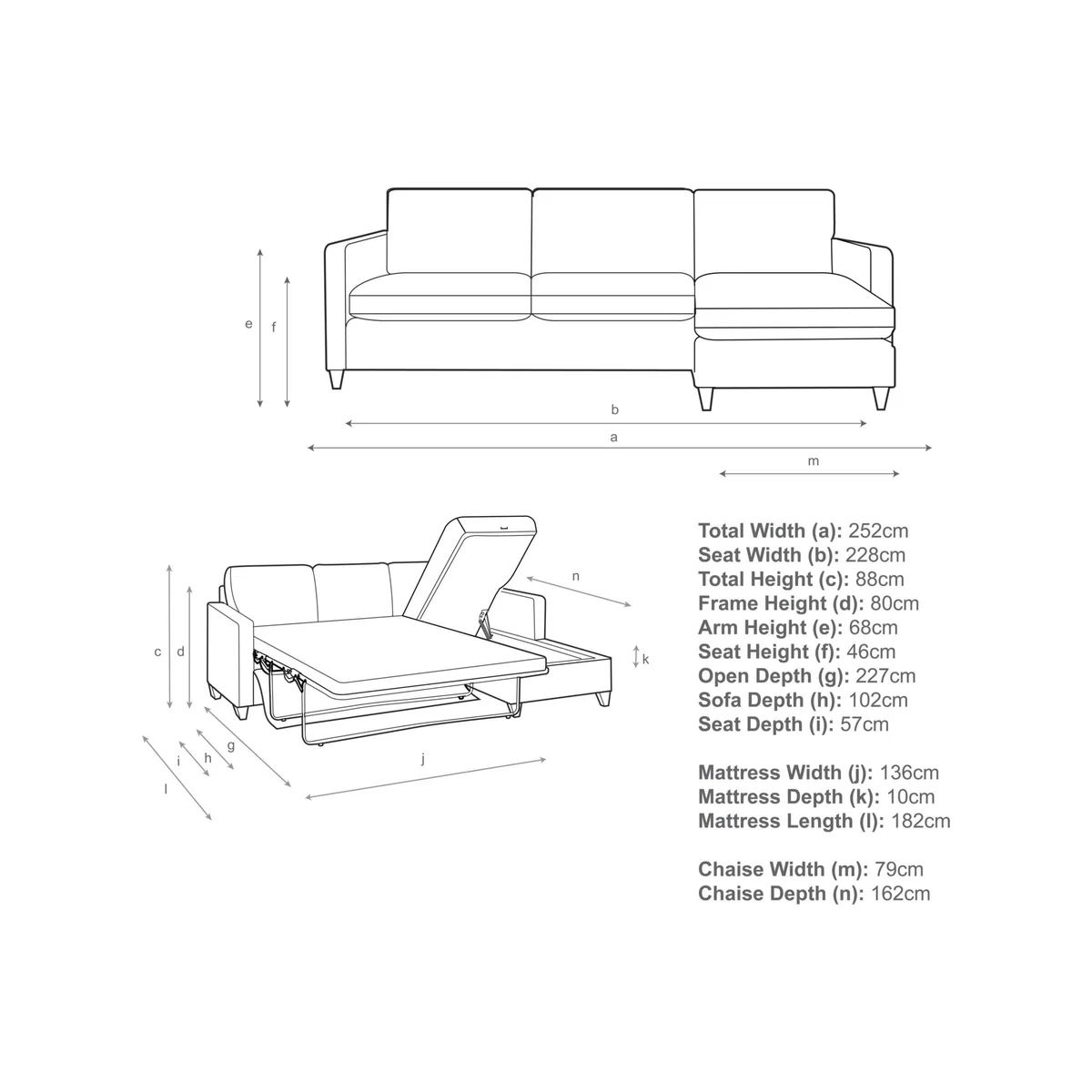 John Lewis & Partners Bailey RHF Chaise End Sofa Bed – image 4