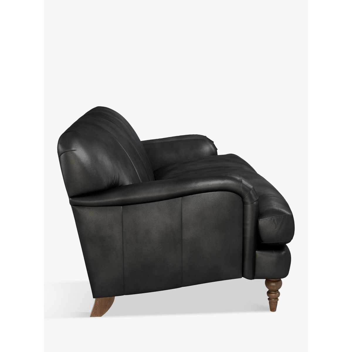 John Lewis & Partners Harrogate High Back Large 3 Seater Leather Sofa, Dark Leg – image 4