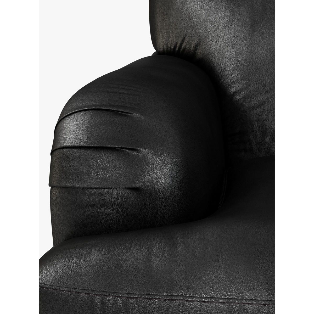 John Lewis & Partners Harrogate High Back Large 3 Seater Leather Sofa, Dark Leg – image 7