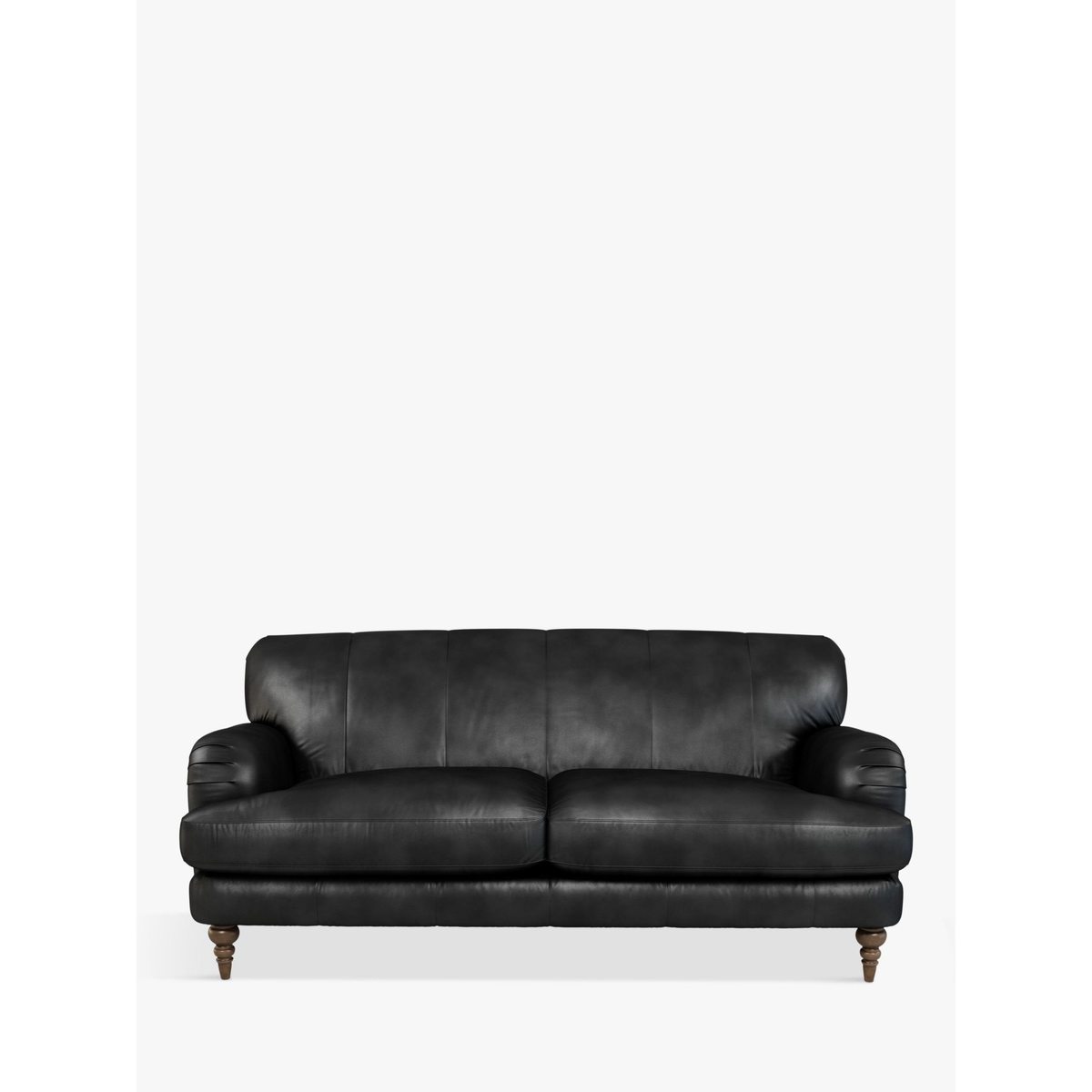 John Lewis & Partners Harrogate High Back Large 3 Seater Leather Sofa, Dark Leg – image 2