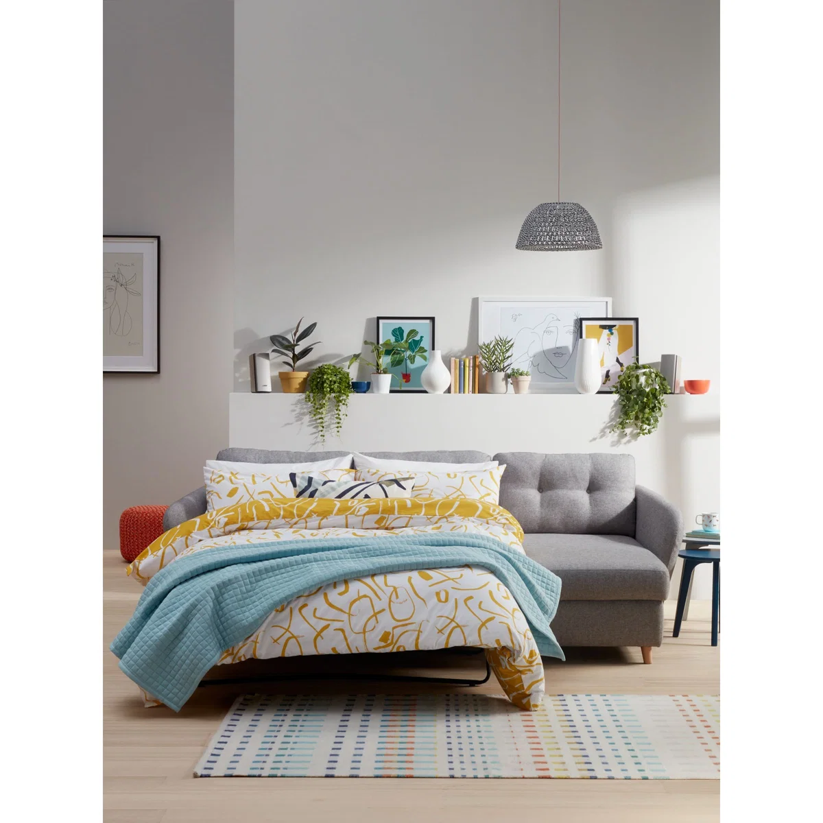 House by John Lewis Arlo RHF Chaise with Storage Sofa Bed, Light Leg – image 11