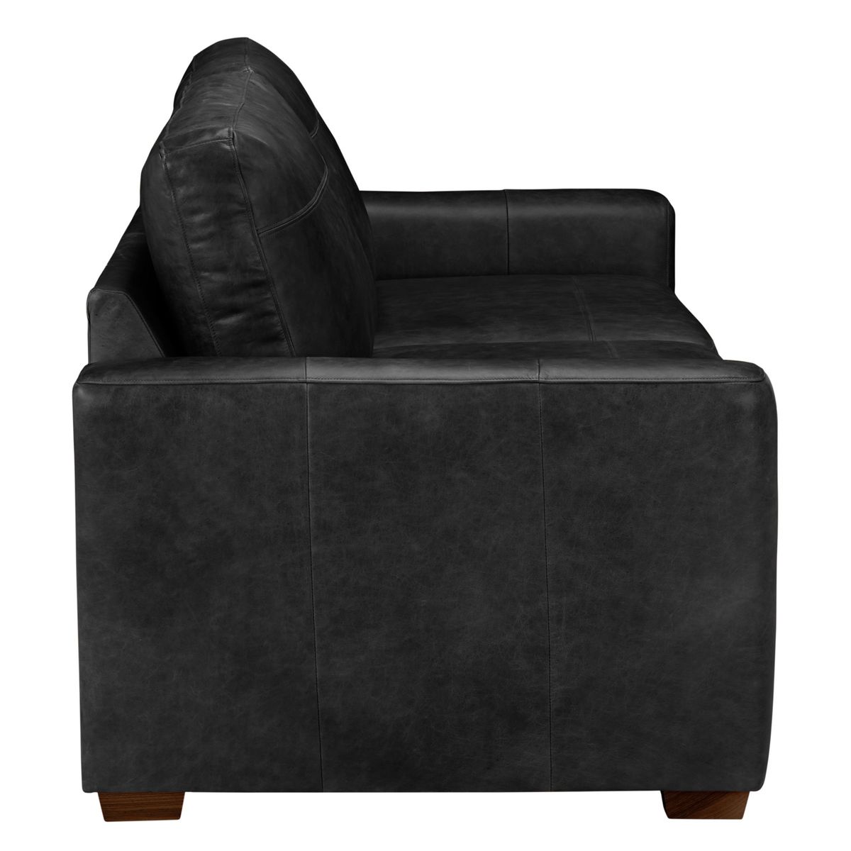 House by John Lewis Oliver Leather Medium 2 Seater Sofa, Dark Leg – image 5