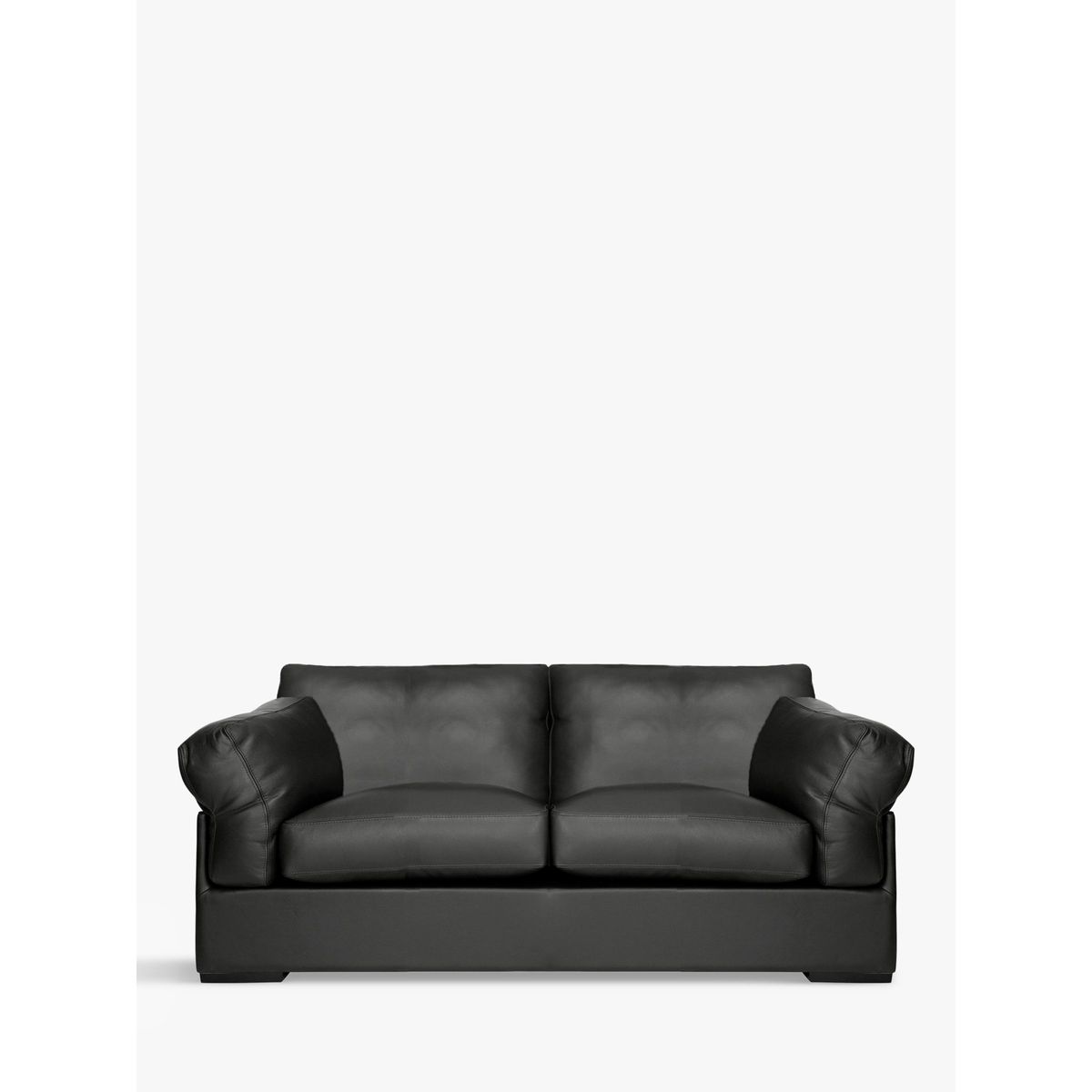 John Lewis & Partners Java Medium 2 Seater Leather Sofa, Dark Leg – image 1