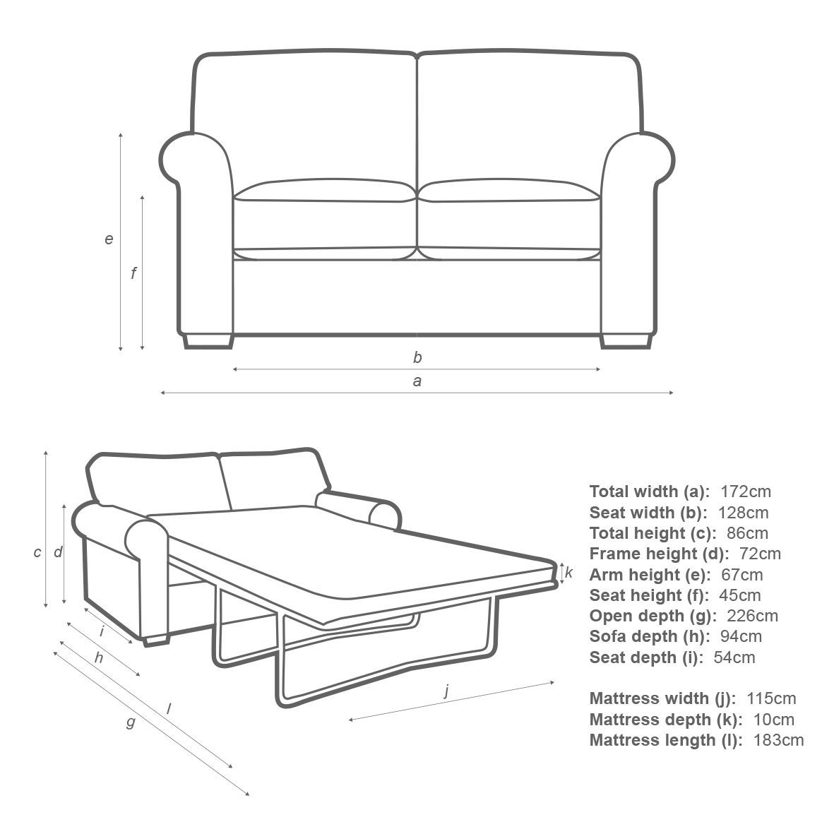 John Lewis & Partners Malone 2 Seater Small Sofa Bed with Pocket Sprung Mattress – image 4