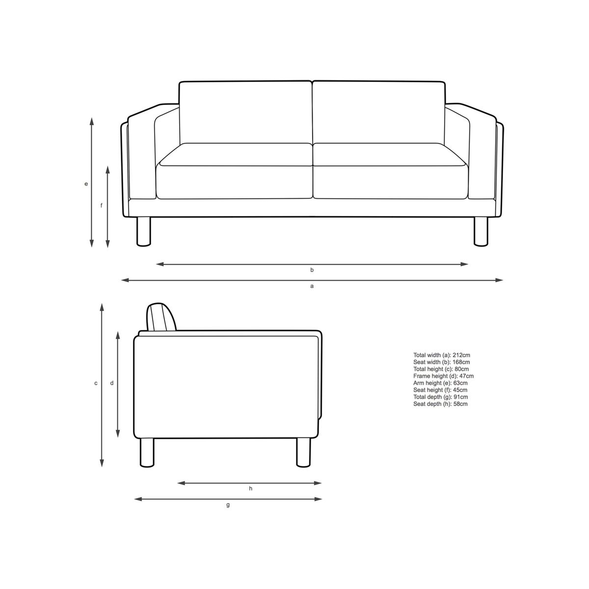 Design Project by John Lewis No.002 Grand 4 Seater Sofa – image 4