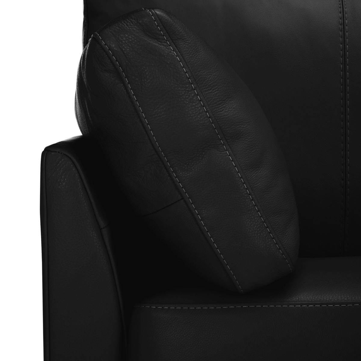 John Lewis & Partners Ikon Medium 2 Seater Leather Sofa, Dark Leg – image 4